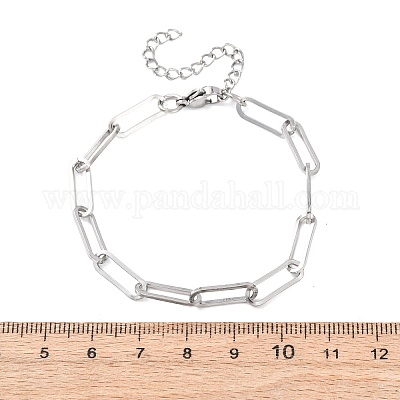 Браслеты-цепочки из нержавеющей стали 304 для женщин&nbsp;BJEW-G775-01P-1