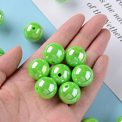 Непрозрачные акриловые бусины MACR-S370-D20mm-24-1