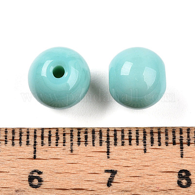 Непрозрачные однотонные стеклянные бусины GLAA-N007-8mm-A13-1