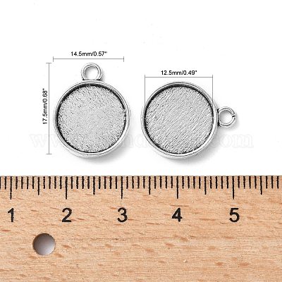 Сеттинги для кулона ( кабошона ) тибетского стиля TIBE-A23176-AS-LF-1