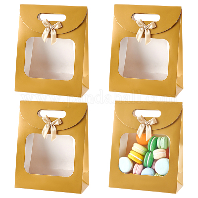 Прямоугольные бумажные подарочные пакеты ABAG-WH0048-07C-1