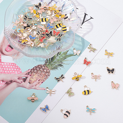 Подвески из эмали и сплава ENAM-BC0001-02-1