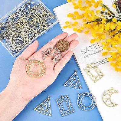 Подвески с открытой спиной в виде котенка из полого сплава PALLOY-OC0002-64-1