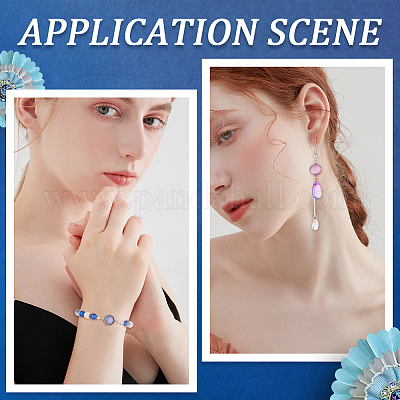 80 шт. 4 стиля кабошонов из нержавеющей стали 304 STAS-CN0001-55-1