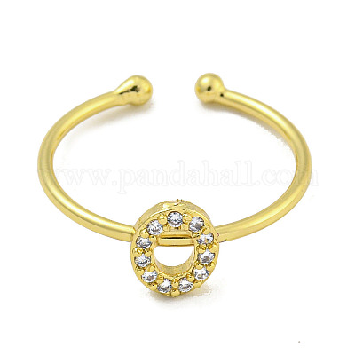 Латунные открытые манжеты для женщин RJEW-F162-02G-O-1