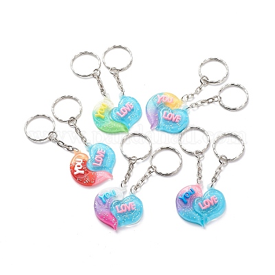 Брелок с подвеской в виде сердца на день святого валентина KEYC-JKC00393-1