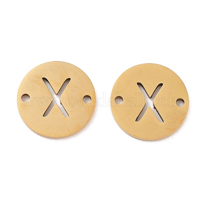 Вакуумное покрытие pvd 201 полые плоские круглые звенья из нержавеющей стали FIND-R149-03X-G-1