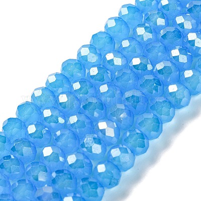 Запекание гальванических нитей стеклянных бусин DGLA-A039-J10mm-B12-1