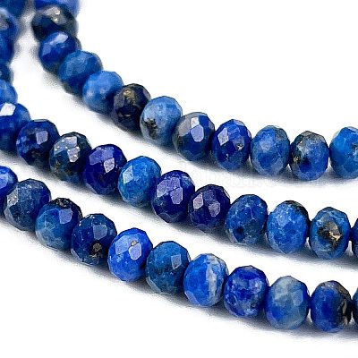 Natürlicher Lapislazuli Perlenstränge&nbsp;G-L587-B04-02-1