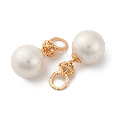 Покрытие стойки латунь микропаве прозрачные подвески из кубического циркония KK-B103-02A-G-1