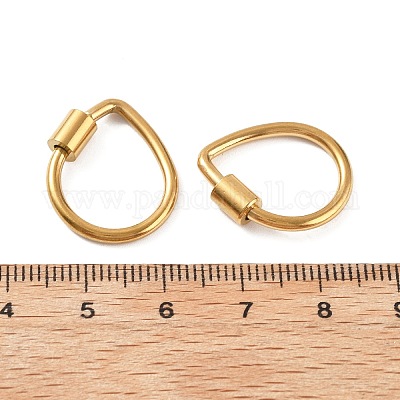 Карабин с замком из нержавеющей стали 304 STAS-C092-01B-G-1