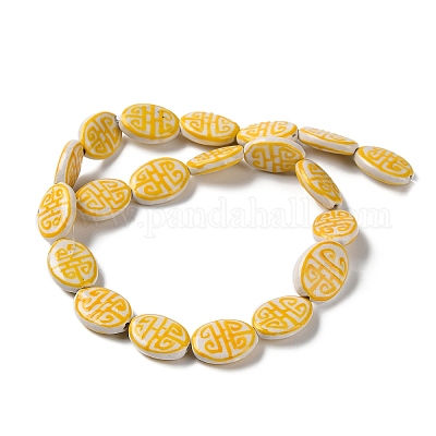 Фарфоровые бусины ручной работы PORC-G011-01A-1