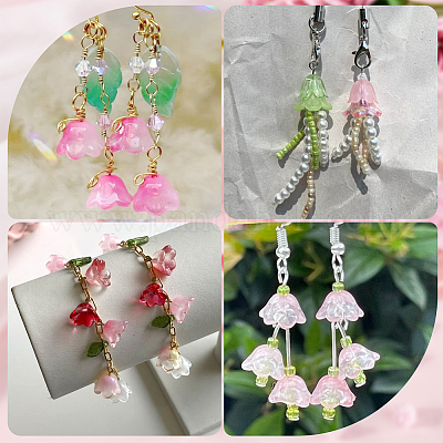 200 шт. стеклянные колпачки для изготовления колокольчиков GLAA-SP0001-03C-1