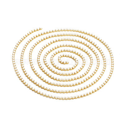 Матовые латунные цепочки ручной работы с бисером CHC-L044-02MG-1