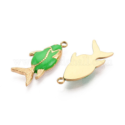 Подвески из нержавеющей стали 304 с эмалью STAS-T068-08C-1