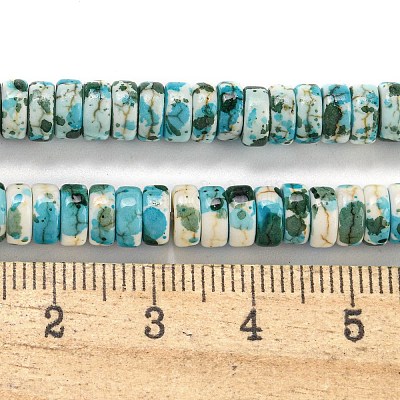 Синтетические бирюзовые бусины G-H060-02B-07-1