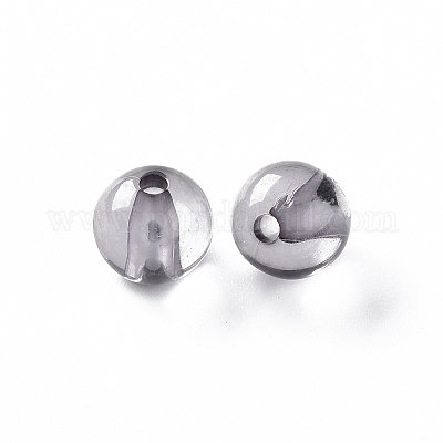 Прозрачные акриловые бусины&nbsp;MACR-S370-A10mm-769-1