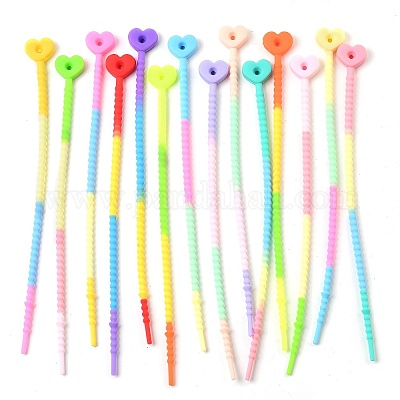 Силиконовые кабельные стяжки в форме сердца SIL-T057-01I-1