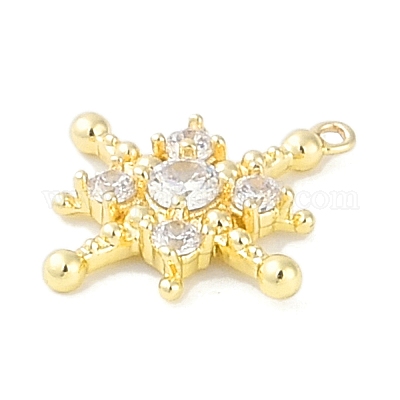 Подвески из латуни с прозрачным фианитом KK-F875-10G-1