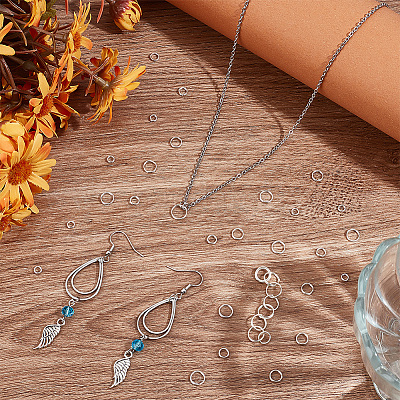 40 шт. 5 стиля 925 разъемных соединительных кольца из стерлингового серебра STER-GO0001-08-1