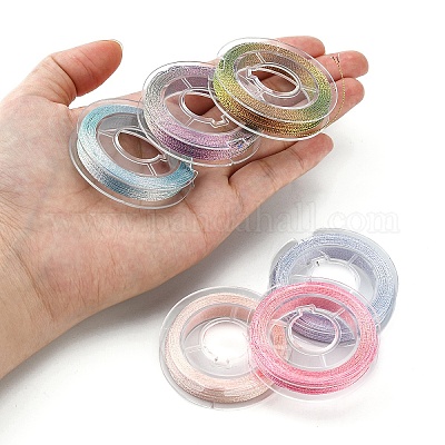 10 рулон двухслойных металлических полиэфирных ниток MCOR-YW0001-03A-1