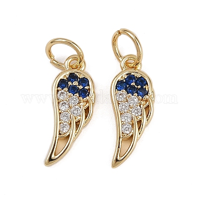 Латунные микро проложить кубического циркония подвески KK-B150-23G-1