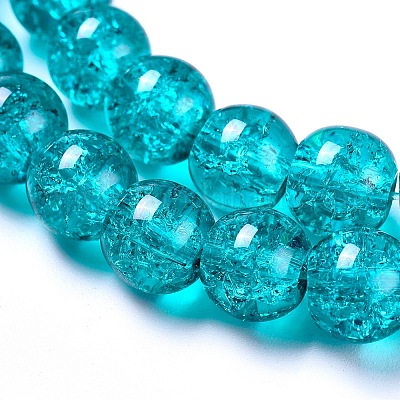 Стеклянные бусины кракле&nbsp;LS-CCG-Q001-8mm-A25-1