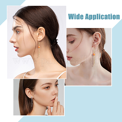 12 шт. 2-х цветные подвески с кисточками из латуни с покрытием на стойке KK-HY0003-70-1