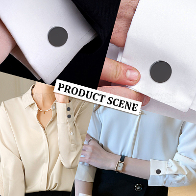 4 шт. пуговица для манжет из нержавеющей стали STAS-WR0001-04-1