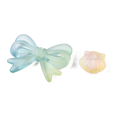 Прозрачные акриловые бусины OACR-H039-04H-1