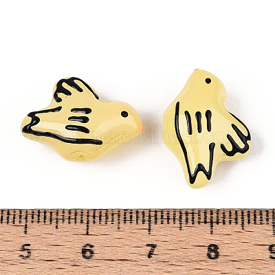 Эмалевые бусины ручной работы в технике лэмпворк LAMP-T023-22C-1