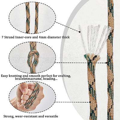 50м 7 внутренних сердечника из полиэстера и спандекса веревки-корды&nbsp;RCP-SP0001-01A-1