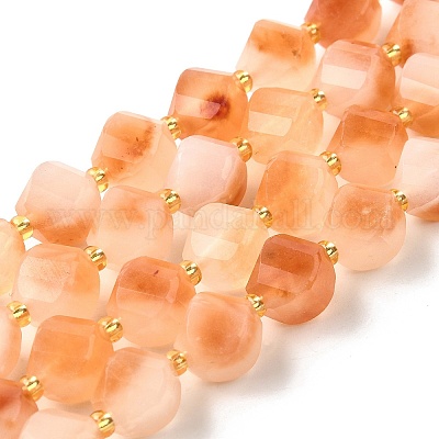 Нити бусин из натурального кварца окрашенные G-U023-A02-18-1