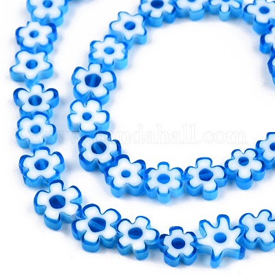 Ручной работы стеклянная бусина тысячецветник нитей LAMP-N029-017B-15-1