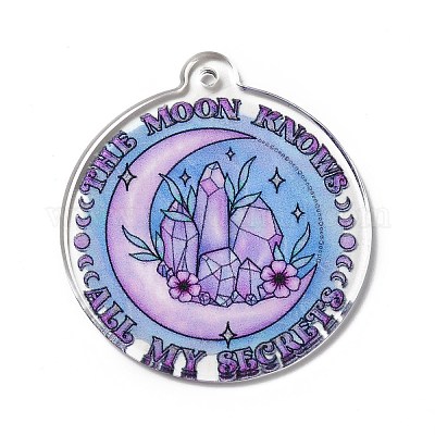 Акриловые подвески с принтом на хэллоуин MACR-G059-04F-1