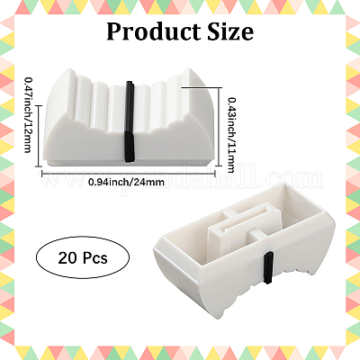 20 шт. пластиковые слайдеры для аудио консоли AJEW-CN0004-53A-1