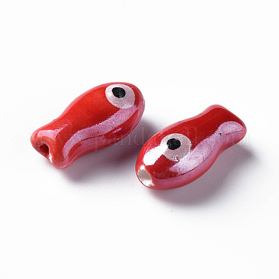 Фарфоровые бусины ручной работы&nbsp;PORC-T007-06D-1