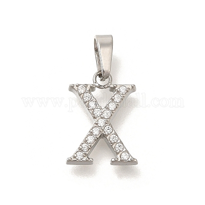 Подвески из нержавеющей стали 304 с микропаве из кубического циркония STAS-H228-02P-09-1