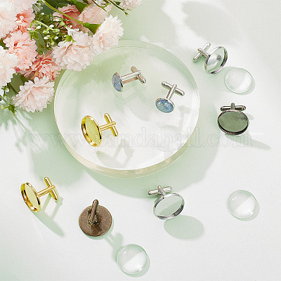 Набор для самостоятельного изготовления запонок в форме купола DIY-HY0001-79-1