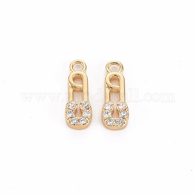 Латунные микропаве прозрачные кубические циркониевые подвески KK-S356-457-NF-1