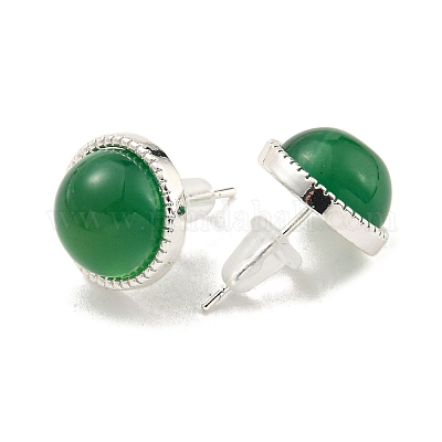 Серьги из натурального агата EJEW-M252-02P-03-1