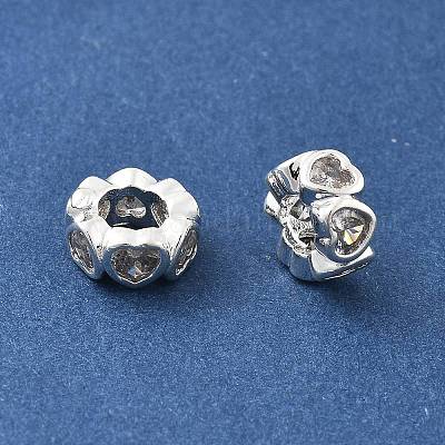 Латунные микропаве из прозрачного кубического циркония KK-R216-20S-1