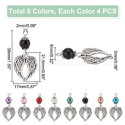 32 шт. 8 цвета подвески из сплава в тибетском стиле FIND-PH0008-69-1