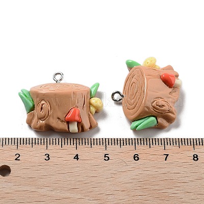 Подвески из непрозрачной смолы на весеннюю тематику RESI-R444-04B-1