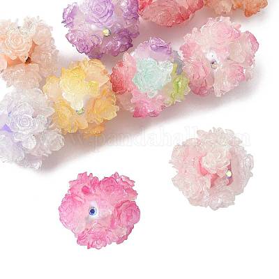 10шт 10 цвета бусины из смолы RESI-FS0002-24B-1