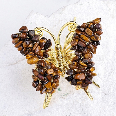 Необработанные натуральные чипсы из тигрового глаза PW-WG29201-19-1