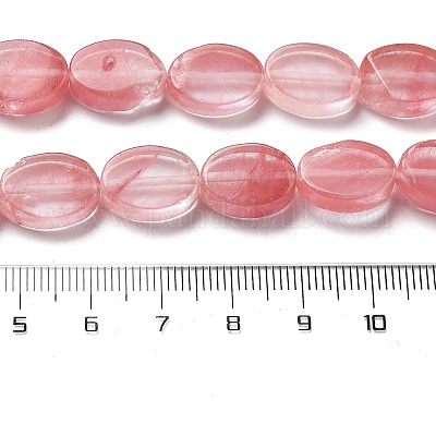 Вишневого кварца стеклянные бусы пряди G-P559-B03-01-1