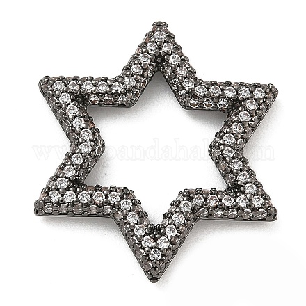 Стойка покрытие латунь микропаве кубический цирконий звездообразные соединительные кольца KK-A234-004B-07-1