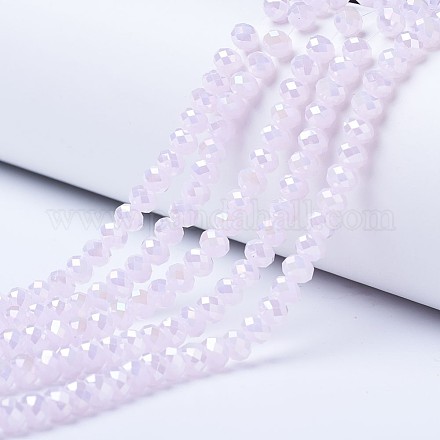 Chapelets de perles en verre électroplaqué EGLA-A034-J10mm-B04-1