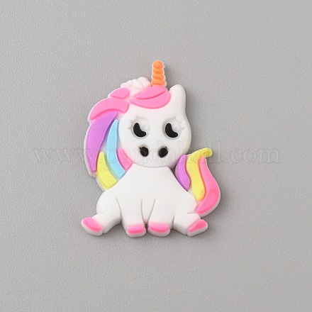 ПВХ пластиката кабошонов&nbsp;SIL-WH0019-16I-1